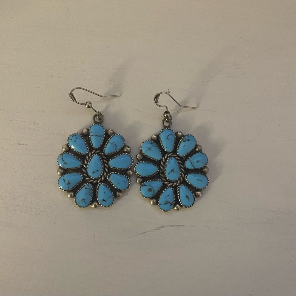 Authentic Turquoise Earrings - image 1